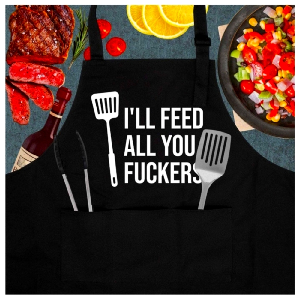 Funny Apron with 3 pockets